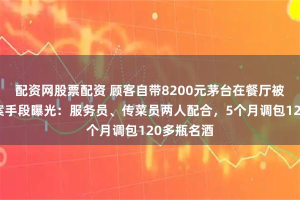 配资网股票配资 顾客自带8200元茅台在餐厅被调包，作案手段曝光：服务员、传菜员两人配合，5个月调包120多瓶名酒